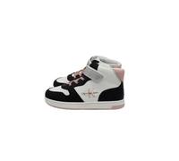 Baskets montantes lacets/scratch enfant Calvin Klein black/white/pink Blanc 30