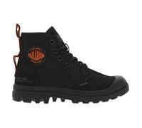 Baskets montantes Palladium noir - PALLADIUM - Femme - Lacets - Cuir - Plat 37