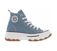 Baskets montantes plateforme - REFRESH - Bleu jean - Femme - Lacets et zip latéral 40