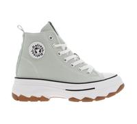 Baskets montantes plateforme - REFRESH - Vert - Femme - Lacets et zip latéral 40