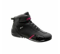 Ixon Gambler Chaussures de moto pour dames, noir-rose, taille 36 pour femmes