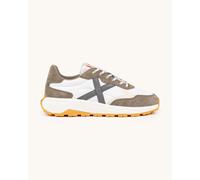 Baskets Munich Babel marron blanc gris - 42