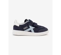 Baskets Munich Mini Barru à scratch bleu marine pour enfant - 24