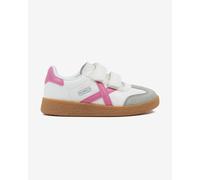 Baskets Munich Mini Barru velcro blanc rose enfant - 29