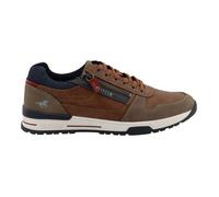 MUSTANG Baskets talon plat bleu/cognac/olive Taille 43