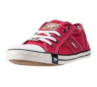 Baskets - Mustang - Low Top - Rouge - Toile - Lacets 41