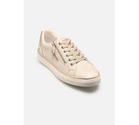 MUSTANG Baskets basses femmes 26M0032006 talon plat lacets et zip latéral Beige 36