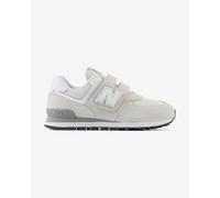 Baskets New Balance 574 Hook And Loop beige blanc junior - 33.5