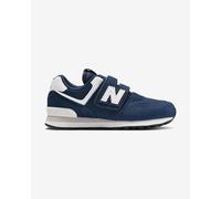 Baskets New Balance 574 Hook And Loop bleu marine blanc pur junior - 35