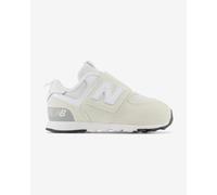 Baskets New Balance 574 NEW-B Hook & Loop blanc crème bébé - 26