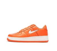 Baskets - Nike - AIR FORCE 1 LOW RETRO - Homme - Orange Blanc - Cuir - Lacets 44,5