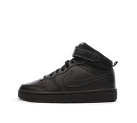 Baskets - NIKE - Court Borough Mid 2 GS - Femme - Noir - Synthétique - Lacets 38