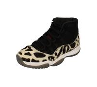 Baskets Nike Femme Jordan 11 Retro en Cuir - Noir - Lacets - Plat 38,5