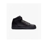 Nike Baskets homme Air Force 1 Mid '07 CW2289-001 – Cuir noir à lacets, semelle plate – 44,5
