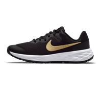 Baskets - NIKE - Revolution 6 Next Nature - Noir/Or - Enfant fille - Tige basse, fermeture lacets 35 1/2