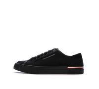 Tommy Hilfiger Baskets Vulcanisées Homme Core Corporate Canvas Basses, Noir (Black), 44