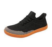 Baskets noires légères et confortables pour l'été - En maille unique - Pour le printemps et les baskets légères - Dessous en maille élastique respirante - Style décontracté, Marron 3, 46 EU