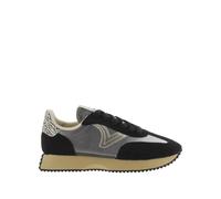 Calzados Victoria Basket basse Cosmos, nylon métallisé, croûte cuir & semelle crantée Femme 36 Noir