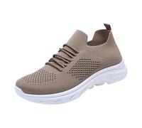 Baskets orthopédiques avec soutien de la voûte plantaire pour femme - Légères et respirantes - En maille - Antidérapantes - Semelle épaisse - Mousse à mémoire de forme - Pour la gym, le tennis, le