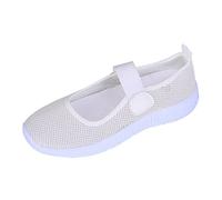 Baskets orthopédiques Confortables pour Femme - Chaussures en Toile Blanche Jogging Baskets Ouvertes à l'arrière Chaussures de Loisirs OrthopéDiques De Course Fitness Gym Outdoor Chaussures Mode