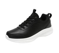 Baskets orthopédiques en cuir pour homme - Soutien de la voûte plantaire - Mousse à mémoire de forme - Respirantes - Antidérapantes - Chaussures de marche douces et confortables - Chaussures de