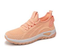 Baskets orthopédiques pour femme avec soutien de la voûte plantaire - Antidérapantes et respirantes - En maille - Chaussures de sport basses à lacets - Légères et confortables - Chaussures compensées