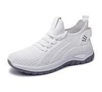 Baskets orthopédiques pour femme avec soutien de la voûte plantaire - Antidérapantes et respirantes - En maille - Chaussures de sport basses à lacets - Légères et confortables - Chaussures compensées