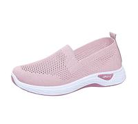 Baskets orthopédiques pour femme - Confortables - Maille respirante - Confortables - Élégantes - Confortables - Chaussures de sport antidérapantes - Chaussures de marche, Rose, 38 EU