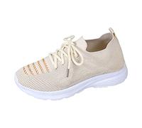 Baskets orthopédiques pour femme - En mousse à mémoire de forme - Maille respirante - Soutien de la voûte plantaire - Antidérapantes - Chaussures de sport légères et confortables - Chaussures de