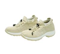 Baskets orthopédiques pour femme - Semelle souple - Chaussures à lacets - Respirantes - Séchage rapide - Antidérapantes - Décontractées - Chaussures de marche confortables, beige, 44 EU