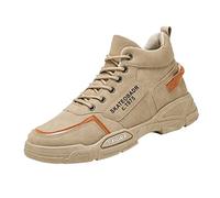 Baskets orthopédiques pour homme avec soutien de la voûte plantaire en mousse à mémoire de forme - Légères et respirantes - Antidérapantes - Confortables et décontractées, kaki, 39 1/3 EU