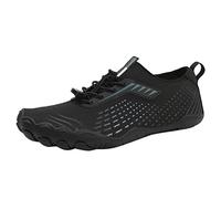 Baskets orthopédiques pour homme - Légères - Chaussures d'alpinisme - Chaussures de sport décontractées - Sangle à boucle - Chaussures de course à pied respirantes et souples, Noir , 37 1/3 EU