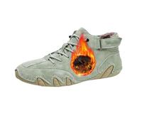Baskets orthopédiques Vogany pour Hommes et Femmes, Chaussures de Marche imperméables Chaudes en Velours pour l'hiver, Grande Taille (Green,43)