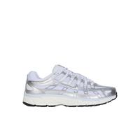 Basket - NIKE - WMS P-6000 - Tige mesh & synthétique - Semelle caoutchouc - Blanc/Argent/Gris 42 1/2