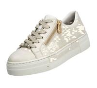 Baskets plateforme Rieker Femme - Blanc - Fermeture éclair - Plateau 35mm 36