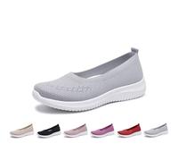Baskets plates à enfiler pour femme - Mains libres - Pieds larges | Mocassins légers et confortables, antidérapants, chaussures de loisirs, chaussures de randonnée à semelles souples