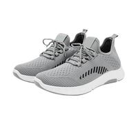 Baskets plates compensées pour homme - Maille respirante - Style décontracté - Soutien de la voûte plantaire - Chaussures orthopédiques avec coussin doux et épais - Chaussures de course basses