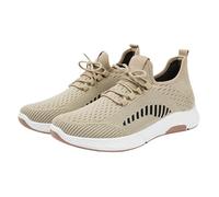 Baskets plates compensées pour homme - Maille respirante - Style décontracté - Soutien de la voûte plantaire - Chaussures orthopédiques avec coussin doux et épais - Chaussures de course basses
