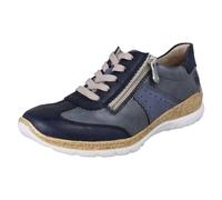 Baskets Plates Femme Rieker À Lacets Avec Fermeture Éclair Sur Le Côté - N4221