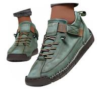 Baskets plates pour femme, chaussures orthopédiques confortables en cuir synthétique, antidérapantes, imperméables, mains libres, chaussures de plein air rétro, décontractées, légères, à enfiler pour