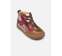 Bottines bÃ©bÃ© fille Pom d'Api bump mousse Violet 20
