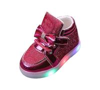 Baskets pour bébé - Semelle lumineuse - Chaussures d'intérieur pour enfants | Chaussures plates pour occasions festives, élégantes, pour fille, chaussures de trekking, chaussures pieds nus