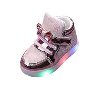 Baskets pour bébé - Semelle lumineuse - Chaussures d'intérieur pour enfants | Chaussures plates pour occasions festives, élégantes, pour fille, chaussures de trekking, chaussures pieds nus