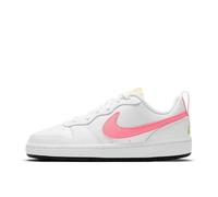Baskets pour enfants BQ5448-108 Nike Court Borough Low 2 GS blanc Sunset Pulse