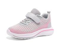 Baskets pour enfants en maille légère et respirante - Chaussures de course confortables avec semelle flexible - Pour un usage quotidien, 02 Gris, 37 1/3 EU