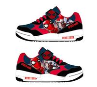 Baskets pour enfants Spider-Man Lumières LED, semelle lumineuse, lumière rouge, différentes tailles