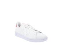Baskets pour Femme - Adidas - Simili Cuir - Blanc - Lacets - Plat 39