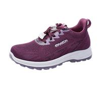 Baskets pour femme - Antidérapantes - En maille - Respirantes - Chaussures de jogging légères - Chaussures de marche confortables pour le printemps, l'été et l'automne, Bordeaux, 39 EU