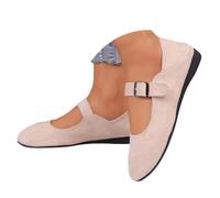 Baskets pour femme - Chaussures confortables avec une sangle - Ballerines polyvalentes - Mocassins confortables pour tous les jours, Blanc., 40 EU