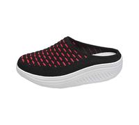 Baskets pour femme, chaussures de loisirs, de sport, de course, de jogging, de marche, de trekking, de volley-ball, de fitness, de randonnée, respirantes, confortables et légères, Noir , 43 EU